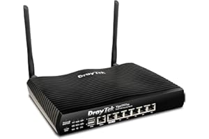 DrayTek Vigor 2927AX Dual Wan Ethernet Firewall VPN Router, WiFi 6 Dual Band Wireless, 5+1 Gigabit LAN Ports, 50 VPN Tunnels, USB Port for 3g/4g Failover, Multi WAN Connectivity, Ideal For Business.