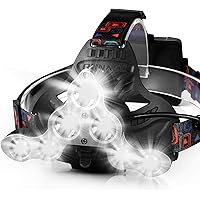 RUNACC USB Stirnlampe Beleuchtung Wiederaufladbare Scheinwerfer Headlamp 7 LED Taschenlampe Wasserdicht Kopflampe für…