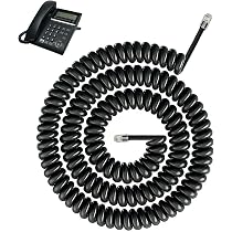 Duttek Cavo Telefonico Spirale (Confezione da 2), Con Cavo Telefonico Duttek Cavo Telefonico Spirale (Confezione da 2), Con Cavo Telefonico