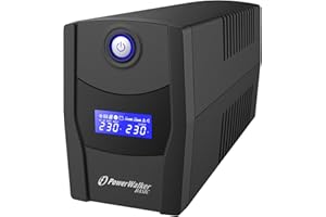 PowerWalker VI Series 600VA/360W Compact Battery backup solution with built-in AVR, HID Supported, Cold (DC) Start Function (LCD Screen)