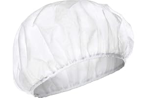 Tecno Hospital CUFFIE MONOUSO 50 PEZZI DA LAVORO 100% IN TNT, 30 GR/M2. CONF 50 PZ. COLORE BIANCO, SANITARIO, ESTETICA, MENSA, CLINICA,OSS,PROTEZIONE CAPELLI