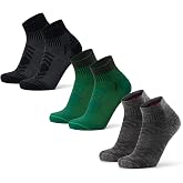 DANISH ENDURANCE Ankle Hiking Socks, Merino Wool, 3 Pack