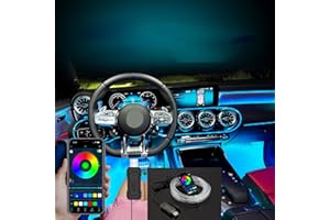 Kwoxet LED Voiture Interieur, 7 Couleurs de Passage de Musique pour Le Montage sur Application, Câble USB EL Automatique 5 m/16,4 FT, éclairage d'ambiance Automatique 5 V Conceptions DIY