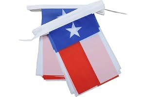 AZ FLAG Flaggirlang Texas 4 m 20 flaggor Lätt Polyester 15x10 cm