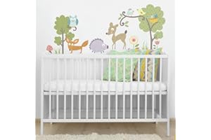 RoomMates Naklejki ścienne dla dzieci z możliwością zmiany położenia – zwierzęta leśne