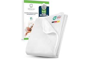 ‎SENSALOU Sensalou Matratzenschoner wasserdicht 90 x 200 cm 2er Set – Inkontinenz Auflage für Pflegebett & Senioren - Höhe bis 30 cm – Allergiker Matratzenbezug mit Nässeschutz Bett-Laken, waschbar