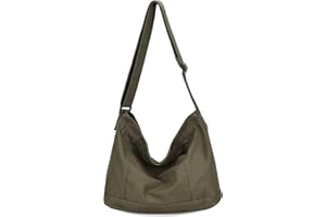 VASCHY Płócienna torba listonoszka, lekka, na co dzień, na ramię, hobo, torba boczna dla mężczyzn i kobiet