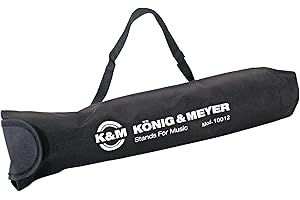 K&M 10012 Tragetasche Schwarz - reißfestes und wasserabweisendes Nylongewebe - für Notenpult 100/1, 10062 und 10065