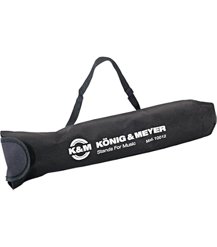 K-M 101 Notenständer In Schwarz – Mit Personalisierter Gravur & Transporttasche, Höhenverstellbar