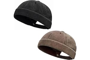 Initlove Docker Hat for Men Vintage Brimless Sailor Hat Beanie Cap