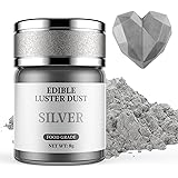 Glitter Commestibili Argento, Waysroma Glitter Commestibili per Torte Glitter Commestibili per Drink Colorante Alimentare in 