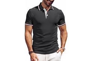 SPEEDRUN Polo Shirt Tshirt Herren Kurzarm Polohemd für Herren mit Brusttasche Slim Fit Sommer Schnelltrocknend Atmungsaktives Golf Tennis Arbeit Polo Hemd T-Shirt Casual