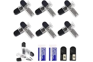 XERTEAM 120 Stück Zirkelminen, 2B Zirkel Ersatzminen 2 Radiergummi, Zirkel Ersatzminen 2 mm Durchmesser Zirkel Ersatzminen, 2cm Lang Minen für mathematische Zeichnungserstellung, Zirkelspitzer