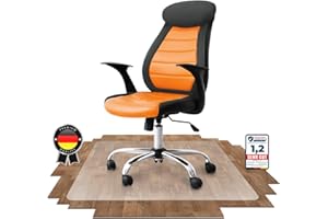 ‎SCHUTZ-FUX SCHUTZ-FUX Floor Protection Mat, Robust Office Chair Mat for Hard Floors, Non-Slip and Easy to Clean, Various Sizes, Made in Germany (100 x 120 cm)