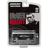 1968 DODGE CHARGER R/T from the movie BULLITT Greenlight Collectibles 1:64 Scale * Hollywood Series 3 * Die Cast Vehicle