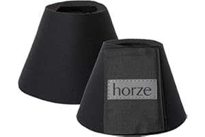 HORZE Pferde Hufglocken ProBell, Springglocken mit Klettverschluss, 2er Set, Schwarz, M