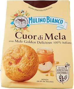 Mulino Bianco Biscotti Cuor di Mela con Mele 100% Italiane 300 g