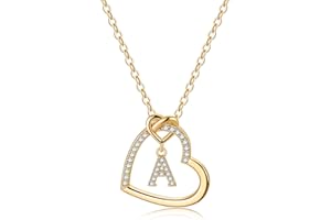 TINGN Heart Initial Necklaces for Girls Women, Dainty Letter Necklace for Teen Girls Heart Necklace Gold Necklaces for Women Trendy Gifts for Women Girls Jewelry for Teen Girls Gifts