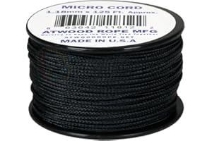 Atwood Rope MFG 1.18mm x 125' Micro Cord, Black