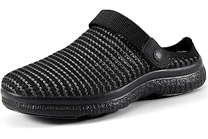 SISTTKE Zuecos Mujer Hombre Zapatillas de Playa Sandalias Piscina Verano Respirable Zapatos de Jardín Antideslizante Clogs Malla Casual Pantuflas