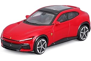 BBURAGO - Ferrari Purosangue R&P - Modellino Realistico Auto in Scala 1:43, Licenza Ufficiale Ferrari, Età consigliata 3+ Anni