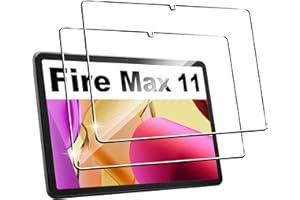 Lemxiee Schutzfolie für Amazon Fire Max 11 Panzerglas [2 Stück] HD 9H Härte Displayschutz Folie Displayschutzfolie Panzerfolie für Amazon Fire Max 11 2023