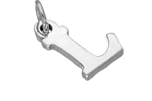 THECHARMWORKS Sterling Silver Alphabet Letter Charm A - Z