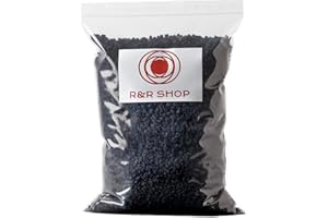 R&R SHOP – Piedra Volcánica Negra Fina, 100% Natural, pH Neutro, Ideal para la Germinación y el Crecimiento de Las Plantas, 0–8 mm (1L)