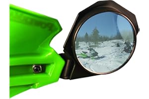 PowerMadd 34257 Star Series / Trail Star Large Handguard Mirror Kit,Black