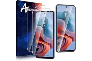 Anoowkoa [2-pak wysokiej jakości ochraniaczy ekranu do Moto G34 osłona ze szkła hartowanego-oryginalne szkło - super łatwa instalacja jednym naciśnięciem)