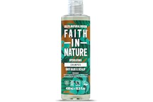 Faith In Nature Organic Coconut Shampoo, Hydrating for Dry Hair & Scalp, Vegan & Cruelty Free, No SLS, Silcones or Parabens, 400ml