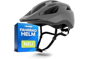 BÜCHEL Casco Bicicleta Adulto - Casco Bici con Tecnología In-Mould y Sistema CAM Lock para Hombre Mujer Niños - De Mentón Y Red Anti-Insectos Lavable - Capacete Bicicleta 52-57 cm y 58-61 cm