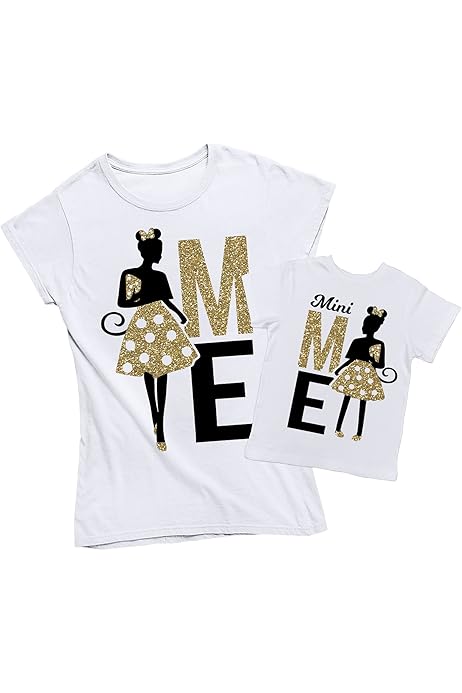 T Shirt Coordinato Mamma Figlia Body Personalizzati Neonato Set
