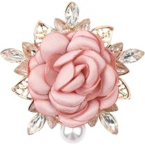 Spilla Bouquet Strass - Accessorio Donna Per Abiti, Matrimoni, Feste, Elegante E Luminosa
