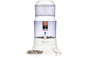 Santevia Gravity Water System | Alkaline Water Filter and Dispenser | Home Chlorine and Fluoride Filter | Countertop Water Dispenser