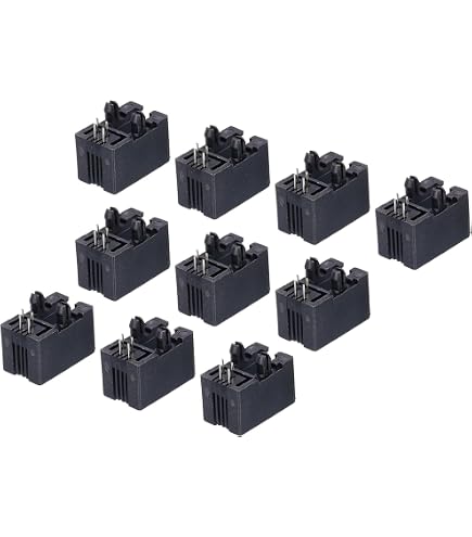 20x RJ9-Telefonkabel – 4P4C Stecker, 11 Cm – Für Telefone, Fax, Modem & Büronetzwerke