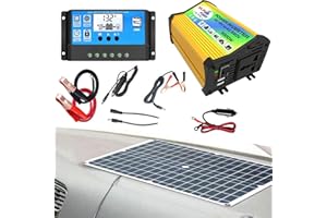 GENERIC Solar Complete Kit | Solar Panel Controller And Inverter - Solar System Kit Off Grid With Solar Panel And 3000W Inverter, 30A Solar Charge Controller