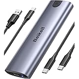 Beikell M.2 NVME Enclosure, Tool-Free Case SSD M.2 da 10 Gbps USB 3.2 Gen 2*1 Adattatore da NVMe a USB per 2230/2242/2260/228
