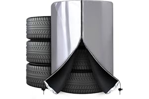 ‎MELLYSTORE Reifenhülle Universale Reifenabdeckung Auto Reifentaschen Staubdicht Reifentasche Wasserdicht Reifensack 18 19 20 21 22 Zoll Auto Reifenschutzhülle Reifentüten Autoreifen Tasche für 4 Reifen 85*120cm