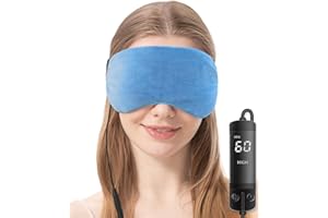 ‎AROMA SEASON AROMA SEASON | Große elektrisch beheizbare Wärmebrille für ultimative Entspannung | Wärmende Augenmaske aus Seide | Geruchslos oder mit angenehmen Lavendel-Duft