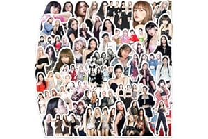 LGQHCE Blackpink Stickers, Blackpink Autocollants 100Pcs, Blackpink Idol Group Graffiti Stickers PVC Imperméable Autocollants pour Enfants Ordinateur Portable Voiture Bagage Skateboard
