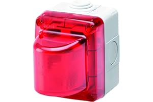 GEWISS 27415 ESPIA DE SIGNALATION 15 W 230 V - DIFFUSEUR ROUGE - GRI. - IP55