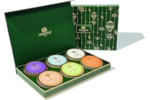VAHDAM, Green Tea Private Reserve Gift Set- 6 Teas Luxury Gift Box | Real-Himalayan Green Tea, Chamomile Mint Citus, Kashmiri Kahwa, Sweet Himalayan, Ginger Mint, Lemon Ginger | Tea Variety Pack