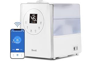 ‎LEVOIT LEVOIT Luftbefeuchter, Smart 6L Top-Fill Warmer/Kalter Nebel mit Alexa/APP Steuerung, Schlafmodus, Timer 1-12Std. , Humidifier mit Aromatherapie für Schlafzimmer, Kinderzimmer, Pflanzen bis 40–70 m²