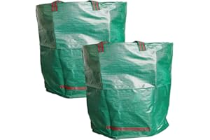 ANSIO Garden Waste Bags 500L Pack of 2,Heavy duty Garden Bags, Reusable Garden Sacks with Handles, Ideal for Collecting Garden Waste, Plant waste grass and Leaves - Garden Bin Bags