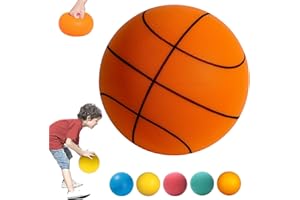 HIDRUO Silent Basketball, Quiet Dribbling Indoor Uncoated High-Density Foam Ball, Easy to Grip Quiet Ball for Variou Indoor Activities