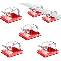 Fermacavo Clip 10 Pezzi Autoadesivo Clip Cavo Mini