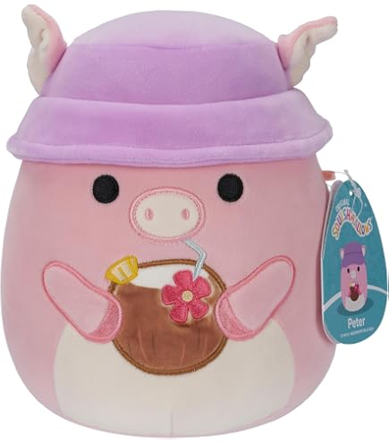Squishmallows Plüschtier Na'Ima – 19 Cm, Kolibri-Motiv, Rosa & Grün, Ultraweich