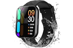 Parsonver Smartwatch Uomo Donna con 5ATM Impermeabilità per Nuoto, Orologio Fitness con 100+ Sport, Frequenza Cardiaca, Sonno, Calorie, SpO2, Smart watch per iPhone Android (Nero, 1.8”)