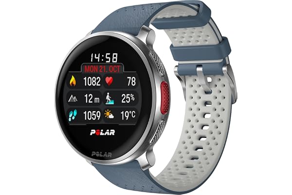 Polar Vantage V3, Montre Sport avec GPS, Cardiofréquencemètre de Pointe, Autonomie prolongée, Montre connectée Hommes et Femmes, Cartes Hors Ligne, Montre Running, Montre Triathlon